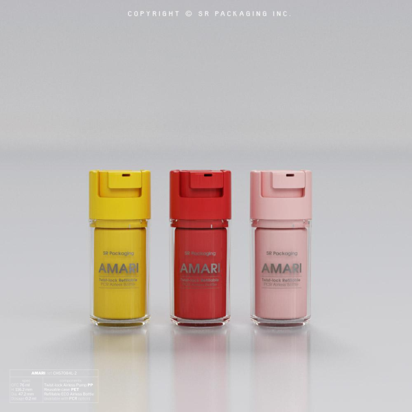AMARI: Refillable PCR Airless Bottle